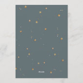 Astronaut First Birthday Invitation Kaart (Achterkant)