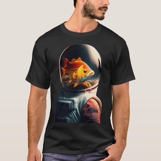 astronaut Fish T-shirt (Voorkant)