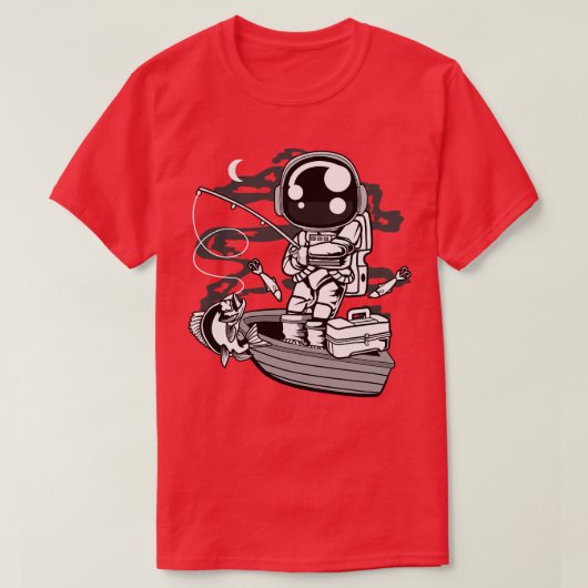 Astronaut Fisherman T-shirt (Design voorkant)