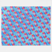 Astronaut Fleece Deken (Voorkant (Horizontaal))