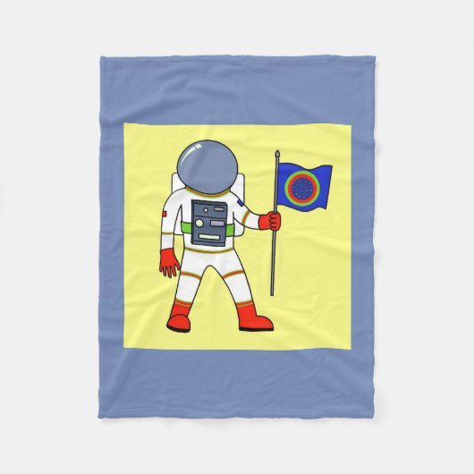 Astronaut Fleece Deken (Voorkant)