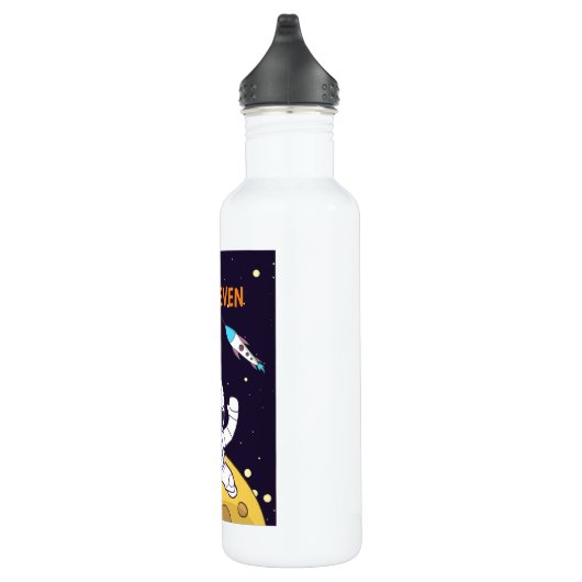 Astronaut Floating in Buitenruimte Waterfles (Rechts)