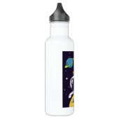 Astronaut Floating in Buitenruimte Waterfles (Links)