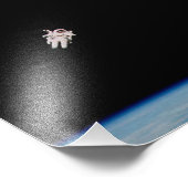 Astronaut Floating in Open Space - NASA - Foto Afdruk (Hoek)