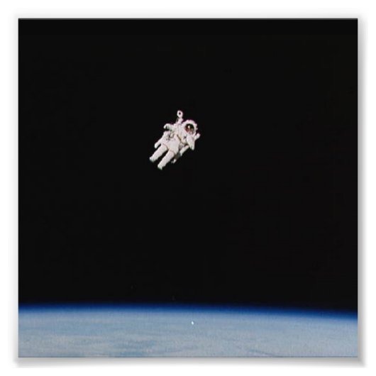 Astronaut Floating in Open Space - NASA - Foto Foto Afdruk (Voorkant)