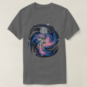 Astronaut Floats in Space Spaceman Galaxy T-shirt (Design voorkant)