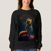 Astronaut Fox In Space Trui (Voorkant)