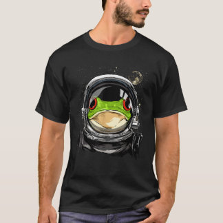 Astronaut Frog Spaceman Animal Galaxy Space Lover  T-shirt