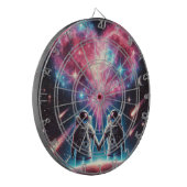 Astronaut Galaxy Dartboard Dartbord (Voorkant Links)