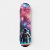 Astronaut Galaxy Skateboard Deck (Devant)