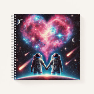 Astronaut Galaxy Spiral Notitieboek