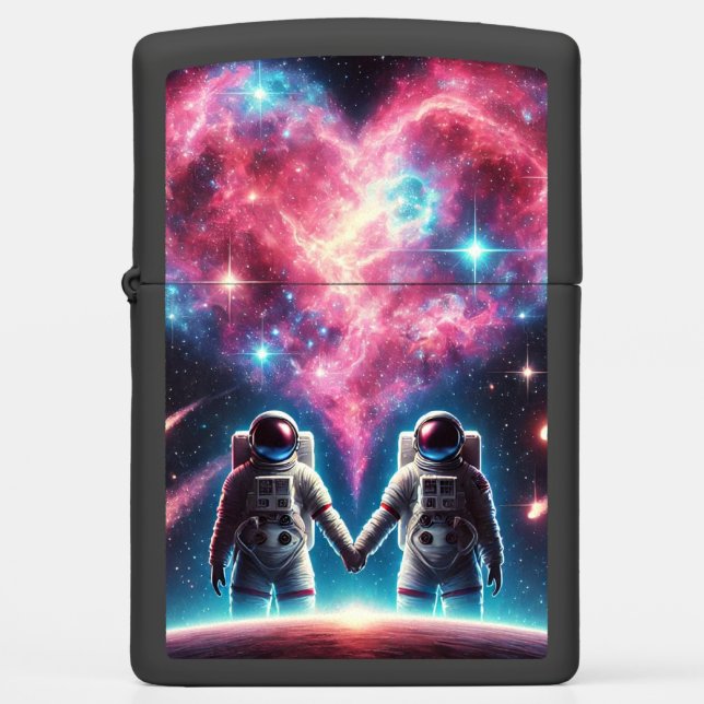 Astronaut Galaxy Zippo aansteker (Voorkant)