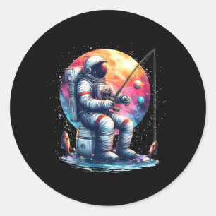 Astronaut Gevist in Space Boys Meisjes Kinder Astr Ronde Sticker