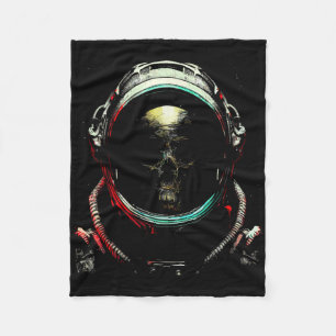 Astronaut Ghost Skeleton - Spooky Skull Halloween Fleece Deken