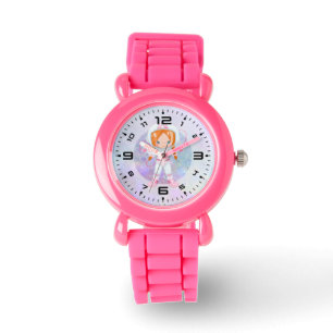 Astronaut girl Outer Space Horloge