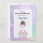 Astronaut girl Outer Space Kaart (Voorkant)