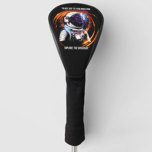 ASTRONAUT Golf Head Hoesje Golfheadcover (Voorkant)