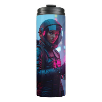 Astronaut Graffiti Thermische Mok - Neon Street Gl