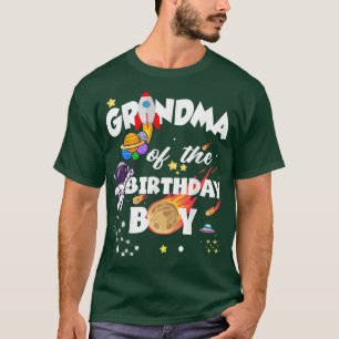 Astronaut grootmoeder van de Birthday Boy Birthday T-shirt