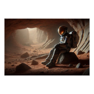 Astronaut Grotten Perfect Poster