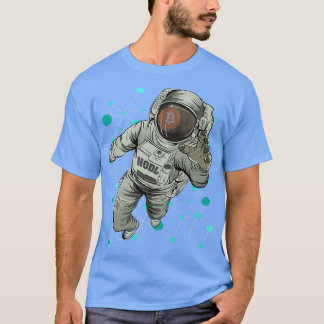 Astronaut HODL BTC tot muntstuk T-shirt