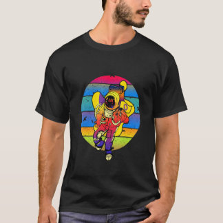 Astronaut Holding Lgbt Flag Intersex Proud Lgbt Su T-shirt