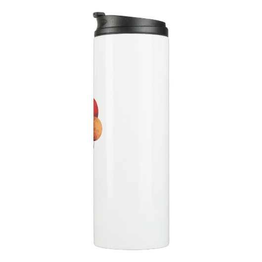 Astronaut Holding Planet Balloons Solar System Thermosbeker (Geroteerd rechts)