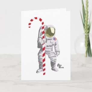 Astronaut Holiday Card Feestdagen Kaart