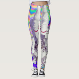 Astronaut Holographic Iridescent Space Leggings