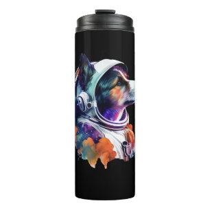 Astronaut Hondenruimte Schattige Hondenliefhebber  Thermosbeker