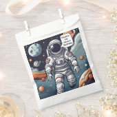 Astronaut Houston, we zijn jarig! Bedankzakje (Geknipt)
