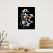 Astronaut Ice Cream Party Poster (Keuken)