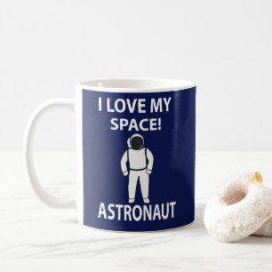 Astronaut Ik hou van mijn ruimtevaarder Koffiemok