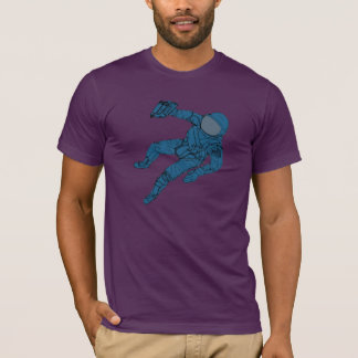 Astronaut in blauw t-shirt