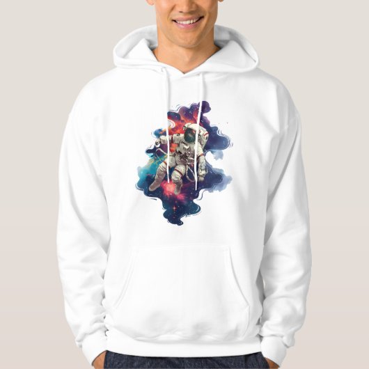 Astronaut in de ruimte hoodie (Voorkant)