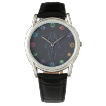 Astronaut in de ruimte horloge | Kleurrijke kosmis