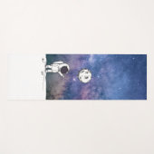Astronaut in de ruimte met maanballonkosmossterren yogamat (Voorkant (horizontaal))