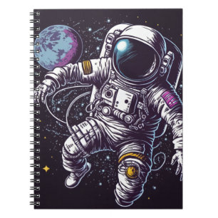 Astronaut in de ruimte notitieboek