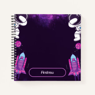 Astronaut in de ruimte notitieboek