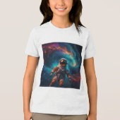 Astronaut in de ruimte Tri-Blend shirt (Voorkant)