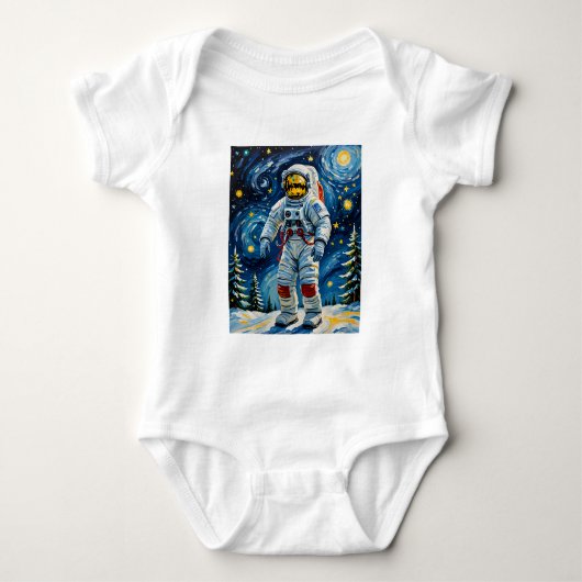 Astronaut in het winterbos romper (Voorkant)