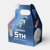 Astronaut in Space Galaxy Theme Birthday Party Bedankdoosjes (Voorkant Zijde)
