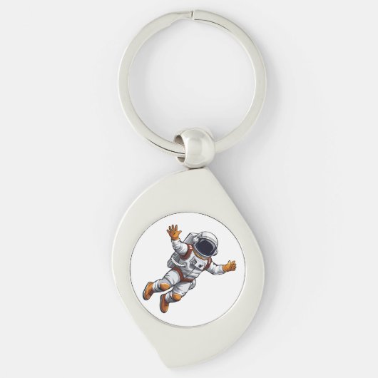 Astronaut in space sleutelhanger (Voorkant)