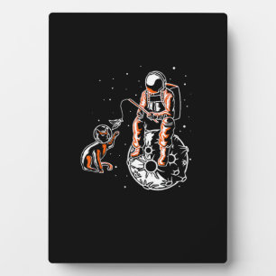 Astronaut In Space With Cat Funny Cat Lover Fotoplaat