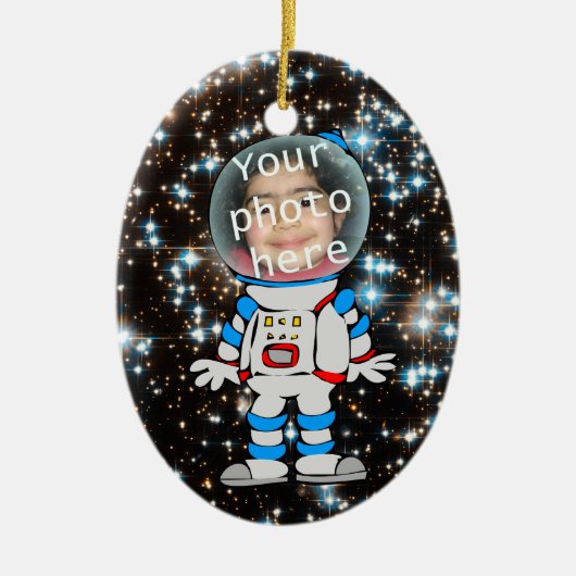 Astronaut in training - Astro Child Sjabloon Keramisch Ornament (Voorkant)