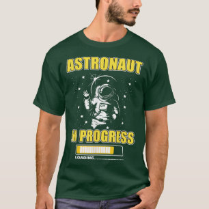 Astronaut in wording Loading Future Spaceman Moon T-shirt