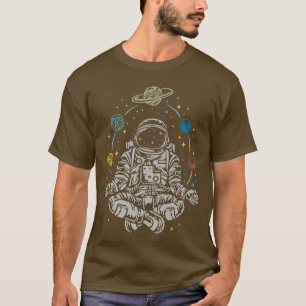 Astronaut International Yoga Day T-shirt