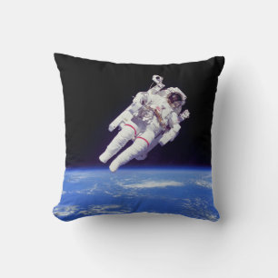 Astronaut Jetpack Ruimtewandeling Aarde Omloopbaan Kussen