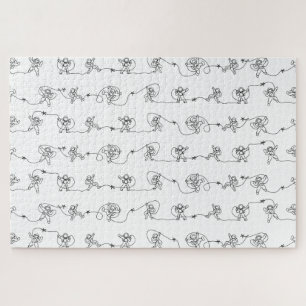 Astronaut Jigzaag Puzzle Legpuzzel