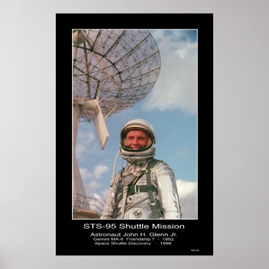 Astronaut John H. Glenn Jr. Poster (Voorkant)